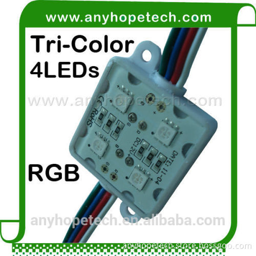 Hot sale efficiency SMD5050 4LEDs 12v dc colorful led module